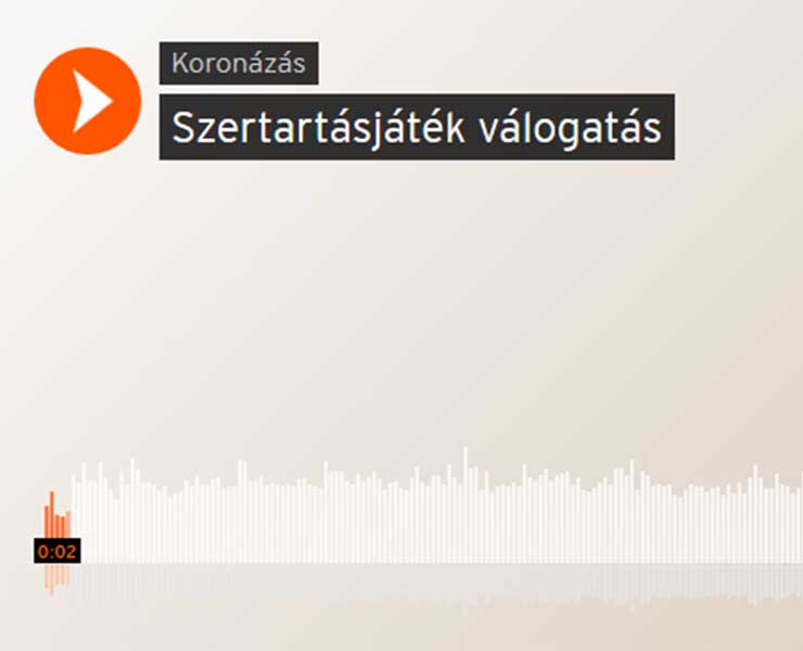 Koronázási Szertartásjáték zene