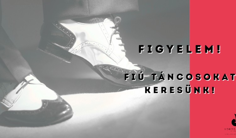 Figyelem! Fiú táncosokat keresünk!