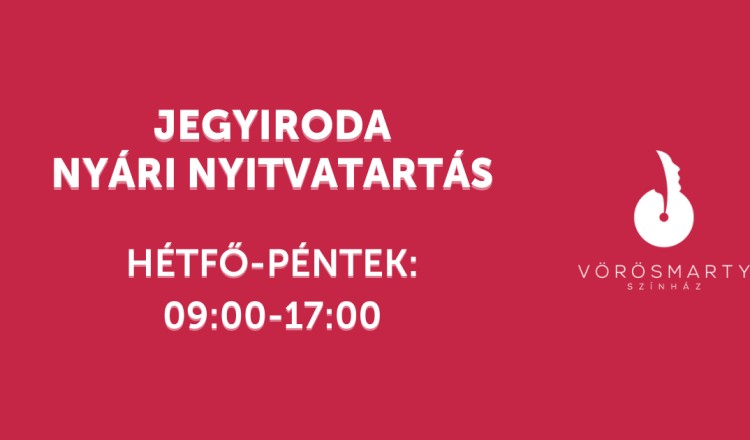 A JEGYIRODA NYÁRI NYITVATARTÁSA